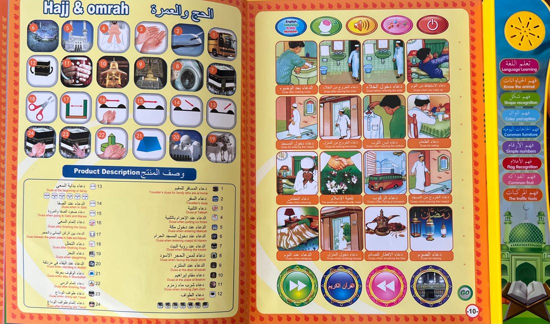 كتاب إلكتروني ناطق ب 3 لغات للأطفال